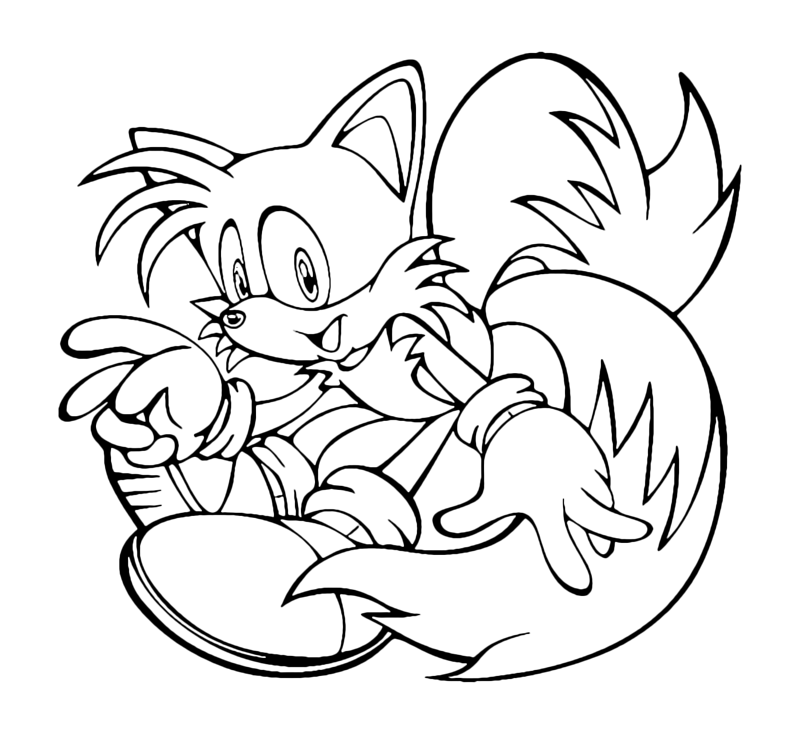 Sonic Boom Tails Coloring Pages - Free Printable Templates