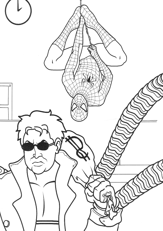 Spiderman - Doctor Octopus with the loot
