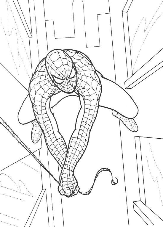 Spiderman - Spiderman flying