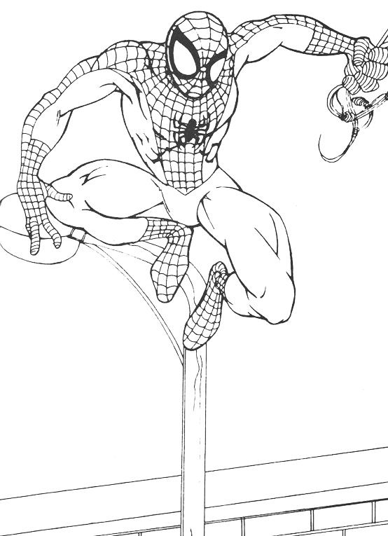 Spiderman - Spiderman on the lamppost