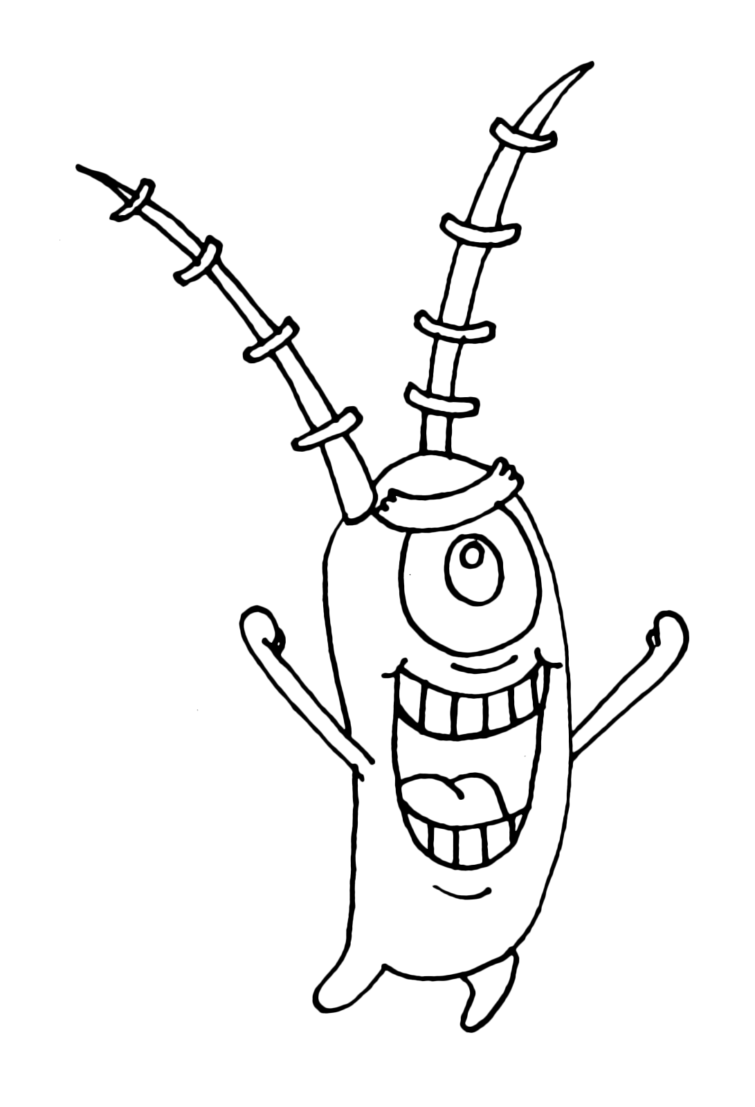 SpongeBob Plankton Is Happy