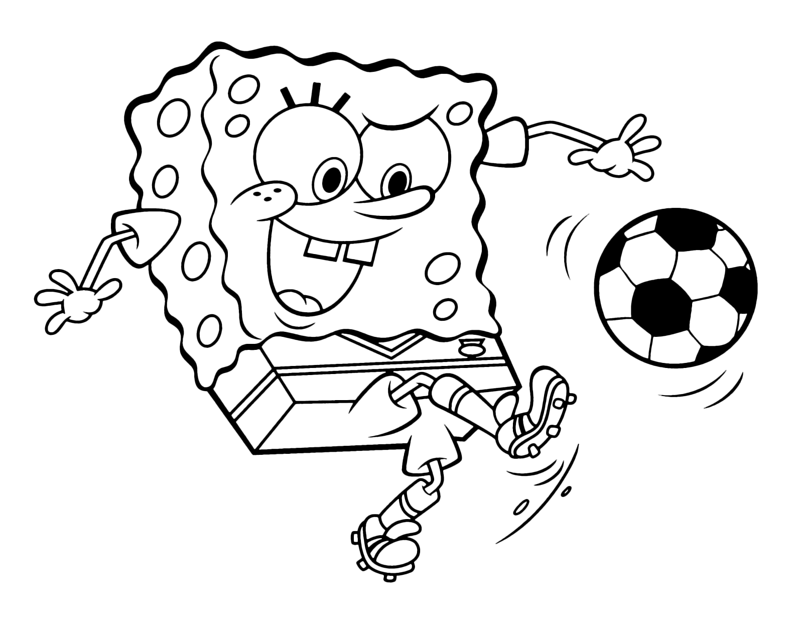 SpongeBob - SpongeBob plays football