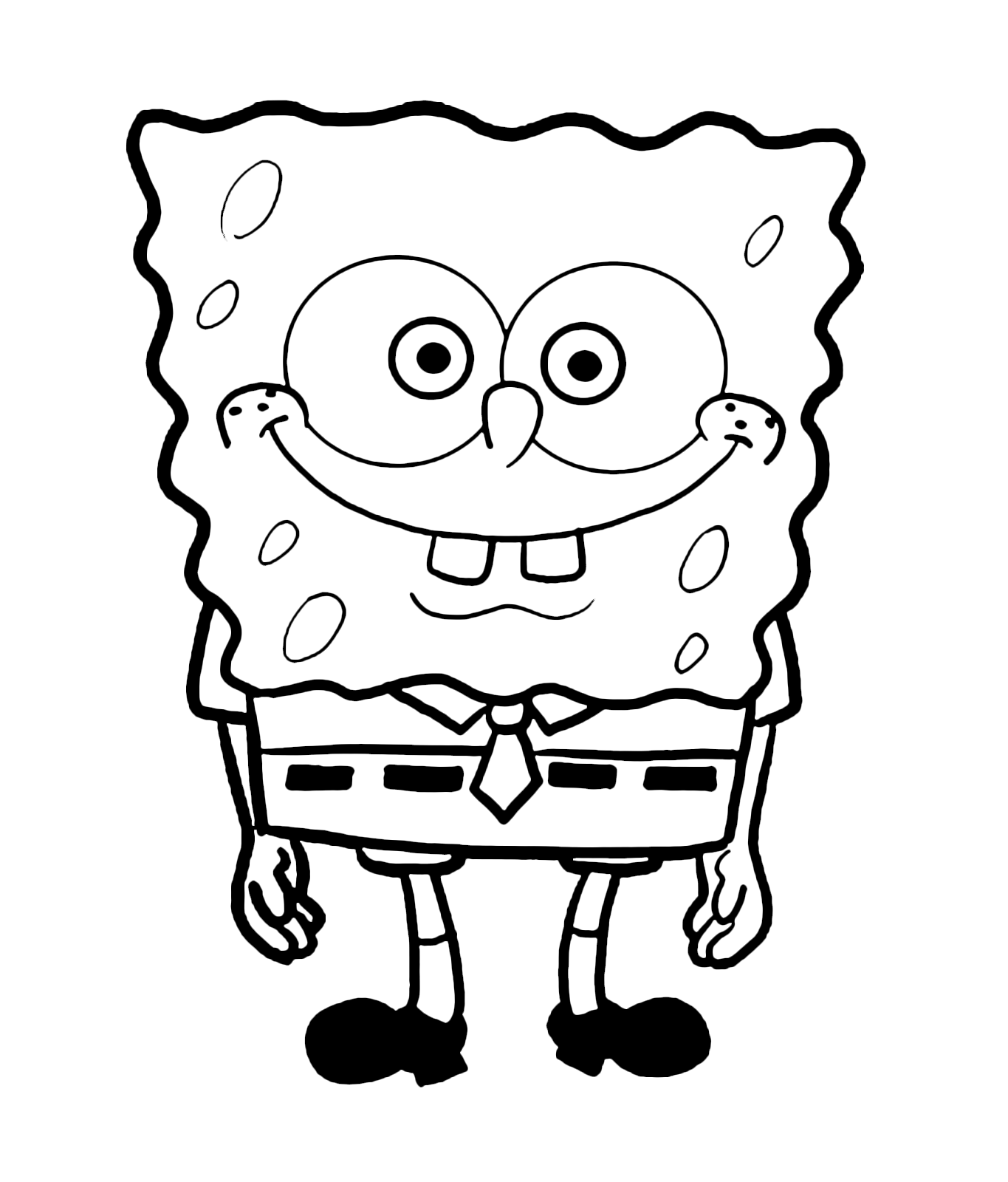 SpongeBob - SpongeBob with his always cheerful expression