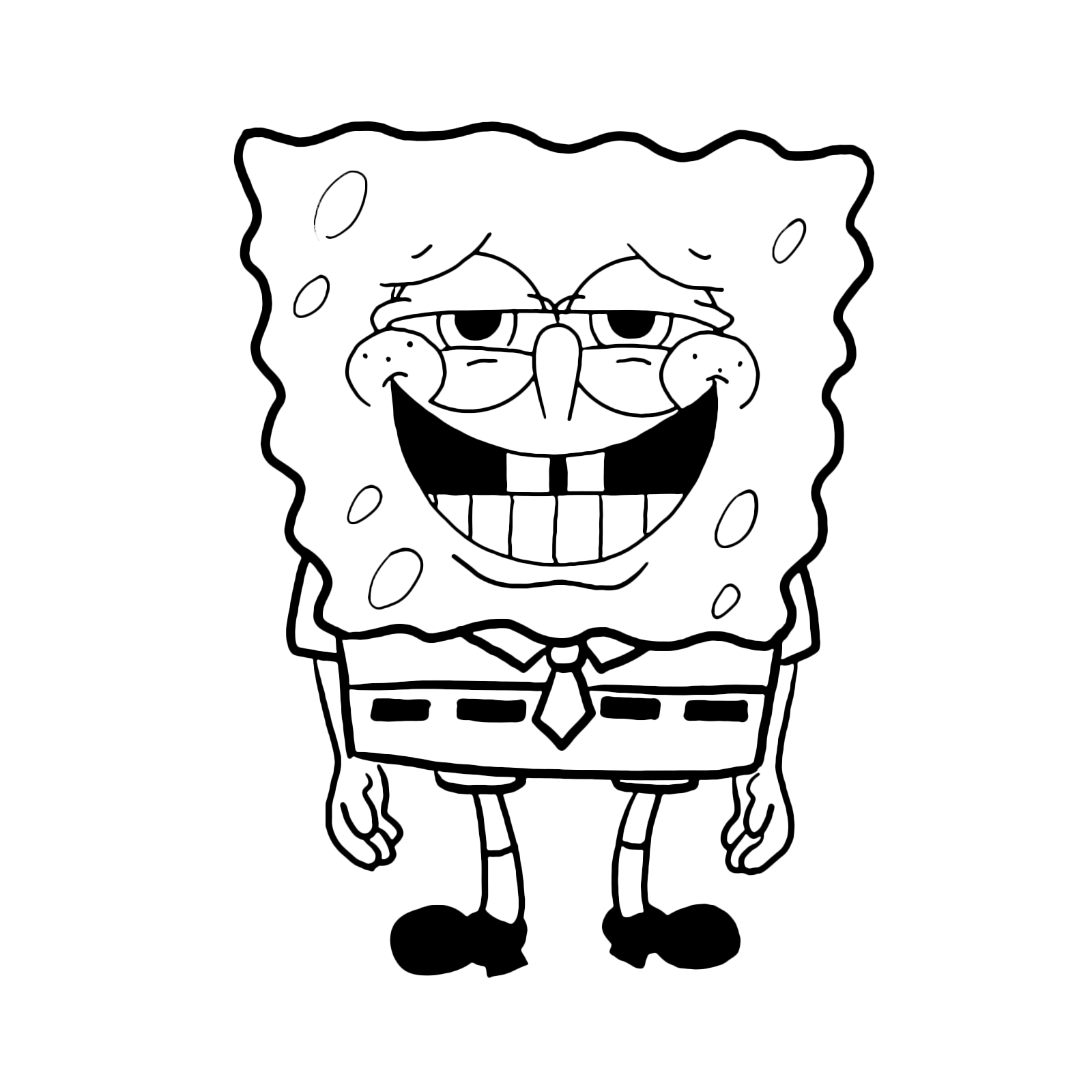 SpongeBob - SpongeBob with swollen cheeks