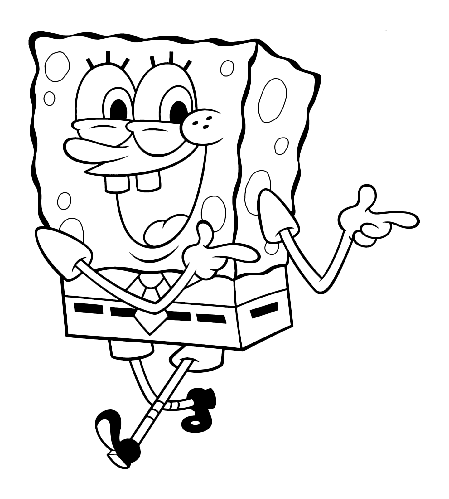 SpongeBob - SpongeBobo walking happy