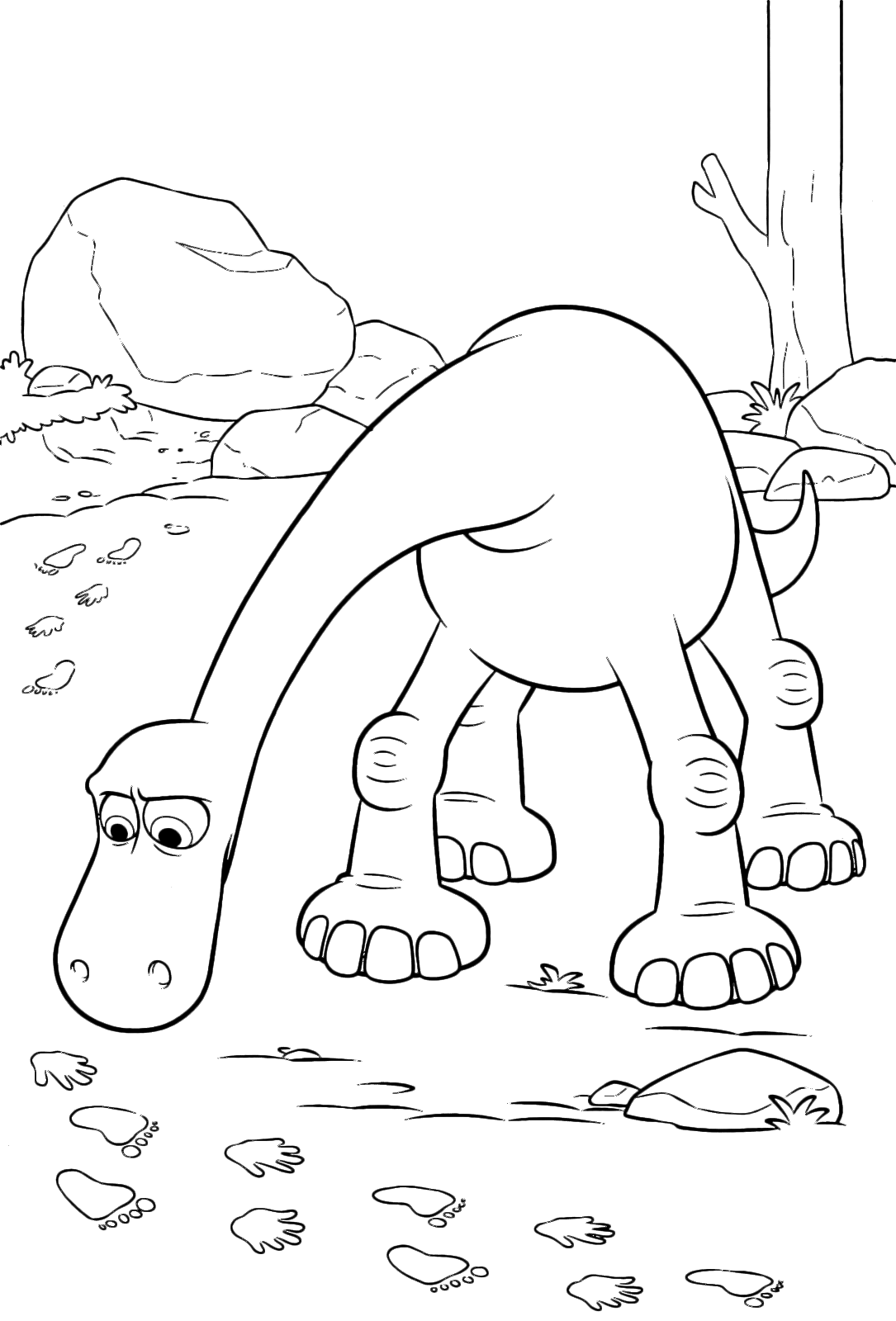 The Good Dinosaur - Arlo follows the footsteps of Spot