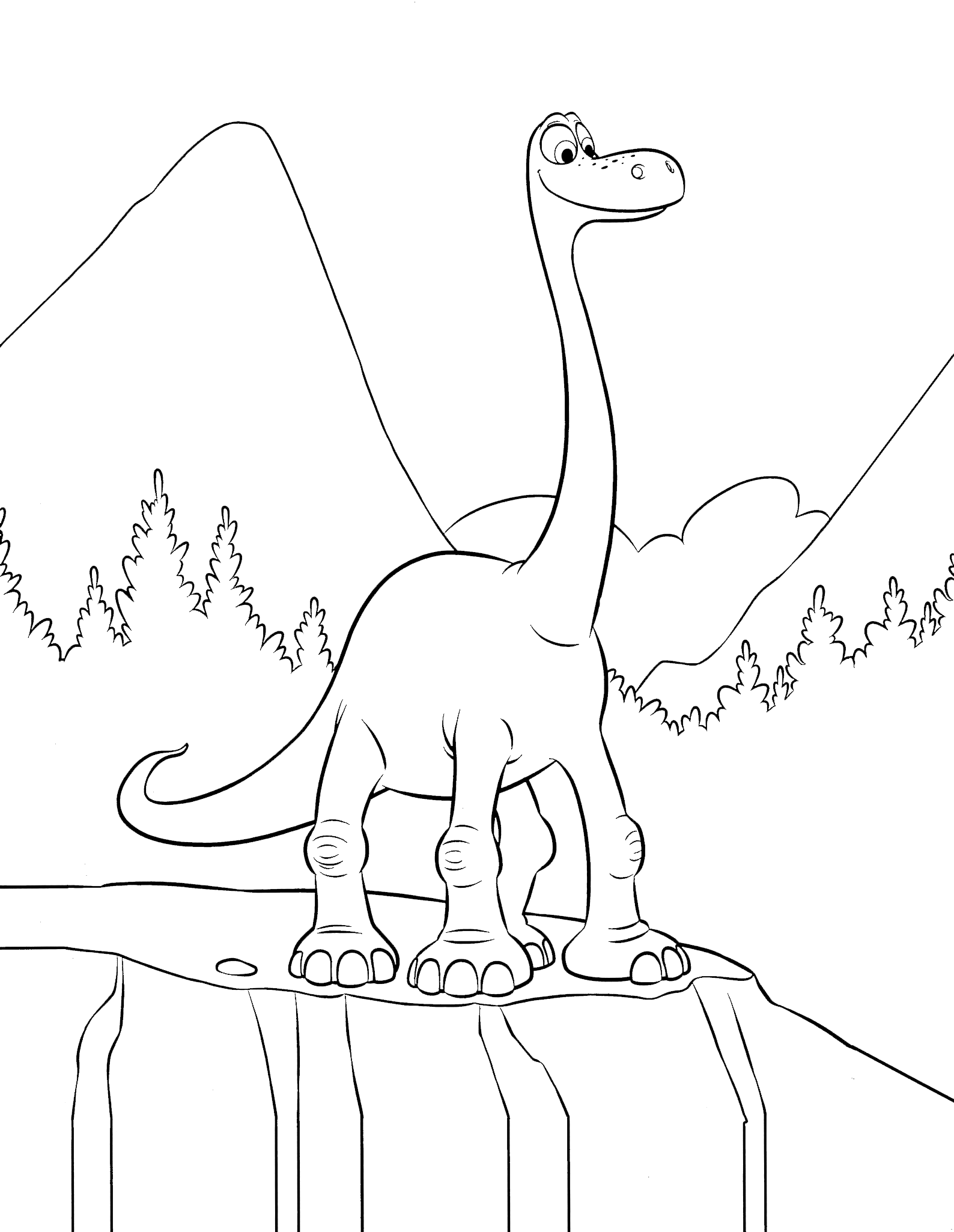 The Good Dinosaur - Arlo looks beyond the cliff