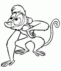 The nice monkey Abu