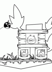 "Angry Birds" coloring pages