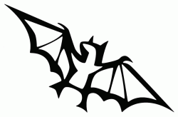 A stylized bat