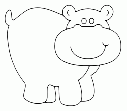 Hippo smiling