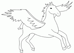 Pegasus the winged horse
