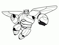Baymax fly with armor