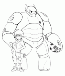 Hiro with Baymax