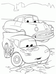 Download 292+ Doc Hudson And Lightning Mc Queen Coloring Pages PNG PDF File