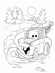 Mater is dancing happy in the woods