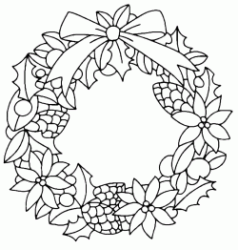 Christmas wreath to decorate doors