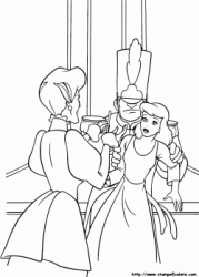 Lady Tremaine hypnotizes Cinderella with a magic wand