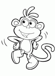Boots the monkey dancing happy