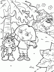 Dora and Boots are looking for something that Swiper stole