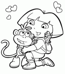 Dora embraces Boots