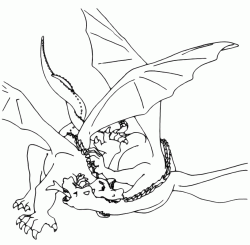 "Dragons" coloring pages