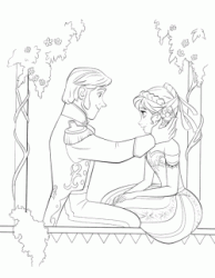 Prince Hans asks Anna's hand