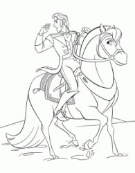 Prince Hans on his horse