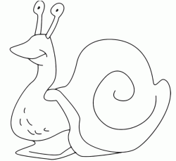 A happy snail