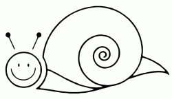 A smiling snail