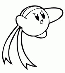 kirby meta knight coloring pages