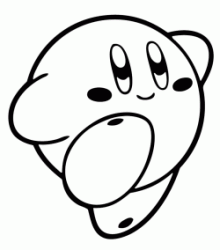 Kirby jumps happy