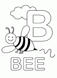 B for bee uppercase letter