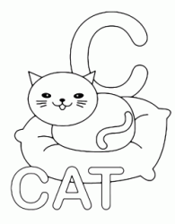 C for cat uppercase letter