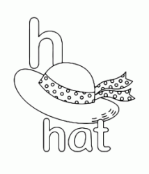 h for hat lowercase letter
