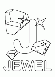 J for jewel uppercase letter