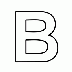 Letter B block capitals