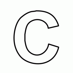 Letter C block capitals