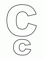 Letter C capital letters and lowercase