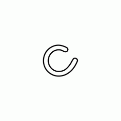 Letter c lowercase cursive