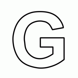 Letter G block capitals