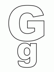 Letter G capital letters and lowercase