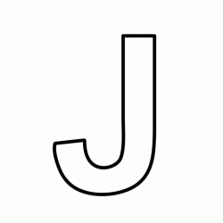 Letter J block capitals