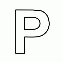 Letter P block capitals