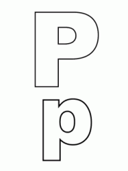 Letter P capital letters and lowercase