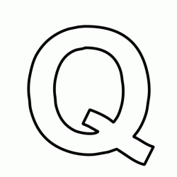 Letter Q block capitals