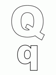 Letter Q capital letters and lowercase