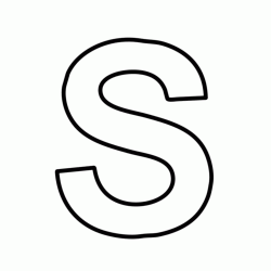 Letter S block capitals