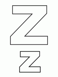 Letter Z capital letters and lowercase
