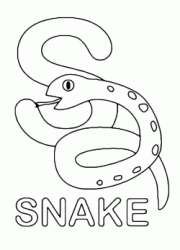 S for snake uppercase letter